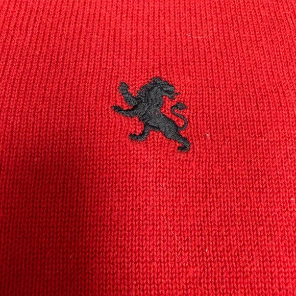 Men's EXPRESS V Neck Red Sweater- Size Medium - Picture 4 of 6